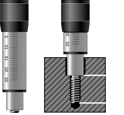Leitech Special Gauges, plain plug gauge for drill depth
